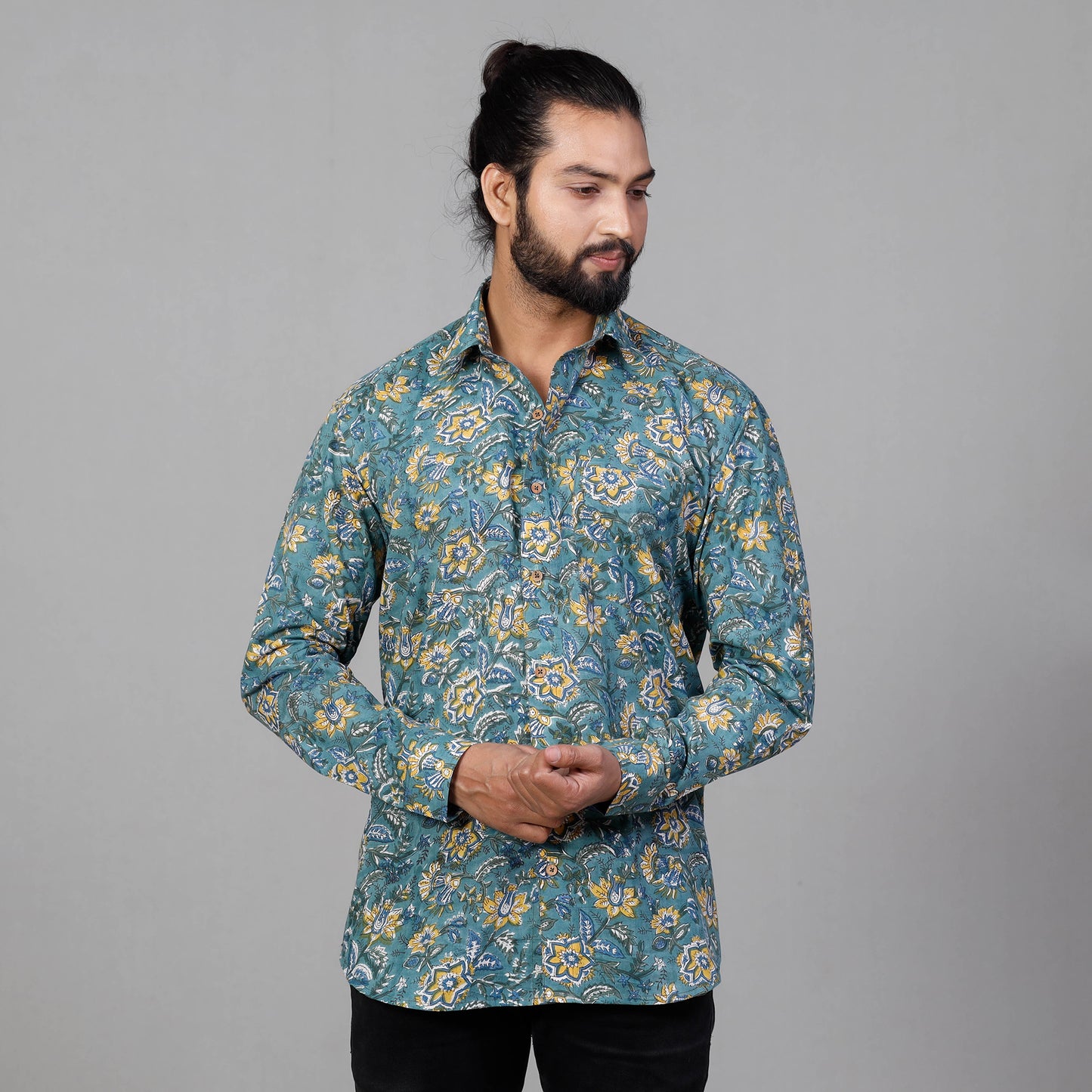 Block Printed Men Shirt