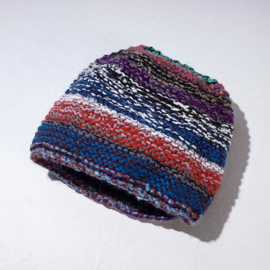 Multicolor - Kullu Karishma Handwoven Pure Angora & Merino Wool Cap