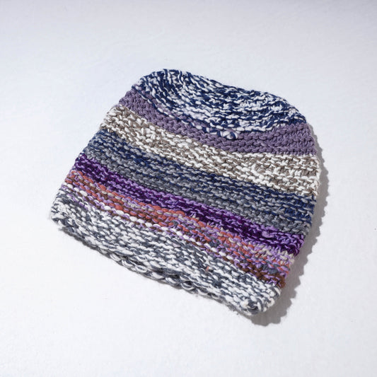 Multicolor - Kullu Karishma Handwoven Pure Angora & Merino Wool Cap