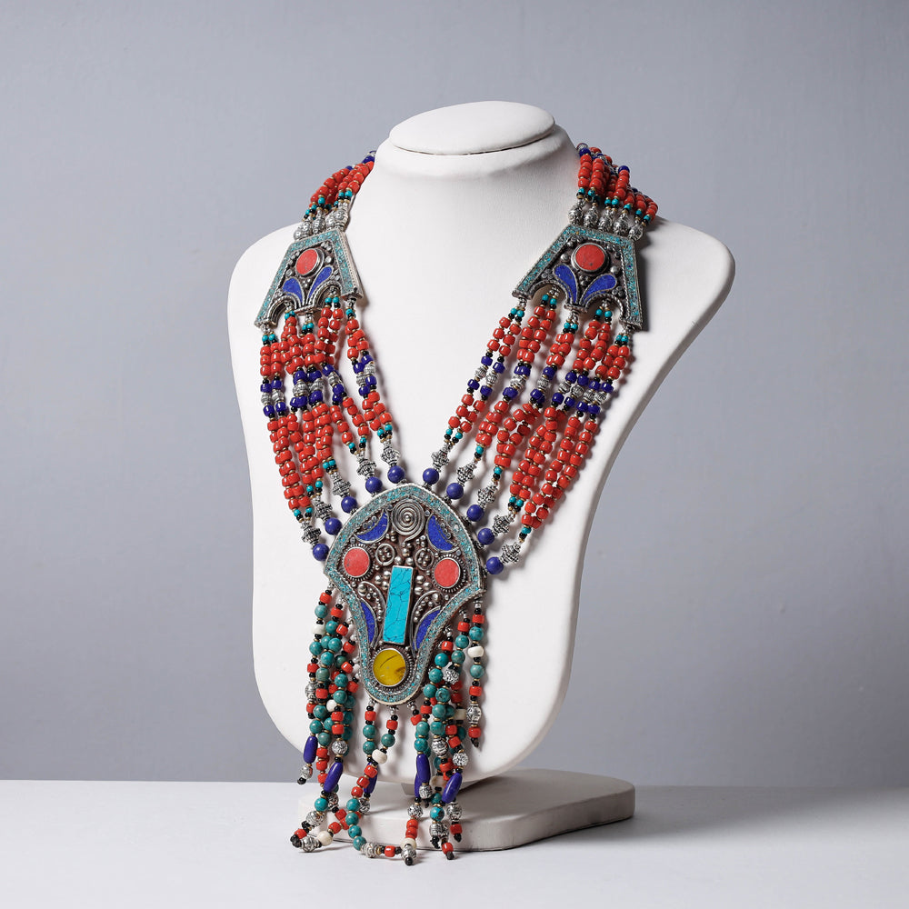 tibetan beadwork necklace