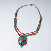 Ethnic Tribal Tibetan Beadwork Necklace from Himalayas