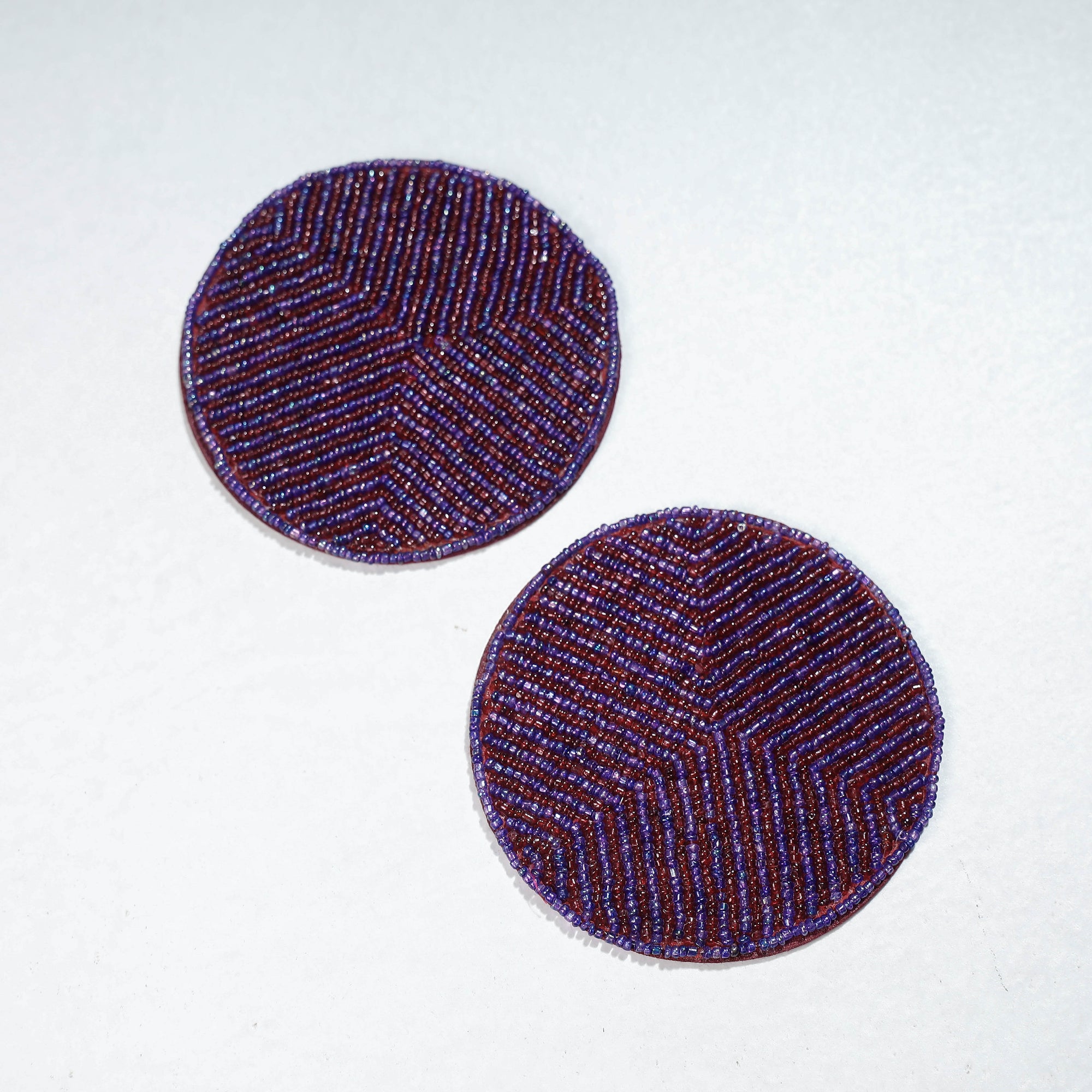  Handmade Hapur Beadwork Coasters 