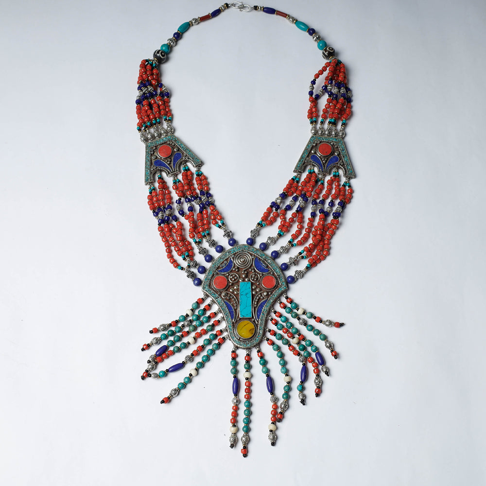 tibetan beadwork necklace