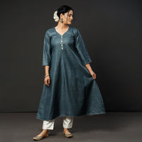 Silk Kurta with Sanganeri Dupatta
