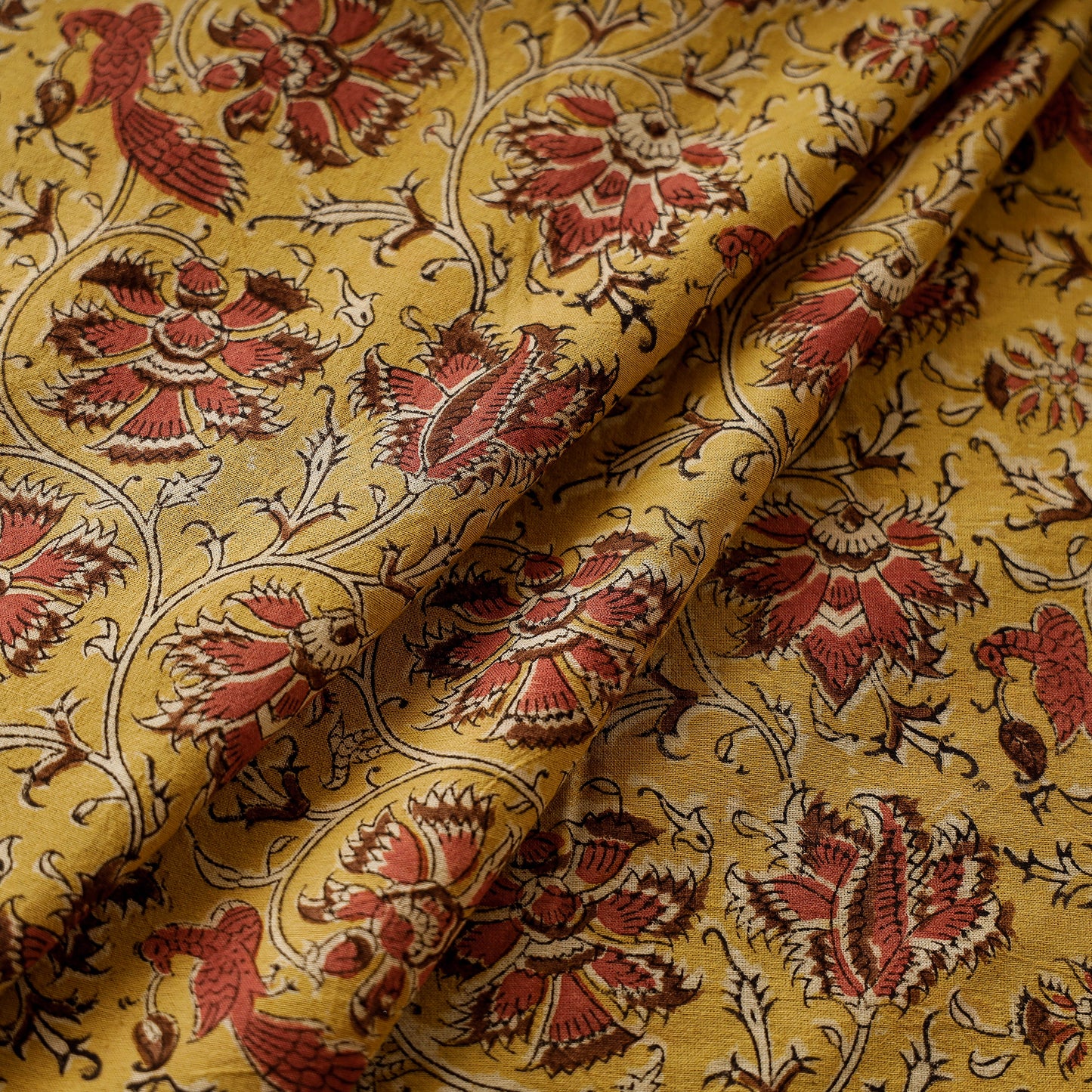 Kalamkari Block Printed Fabrics