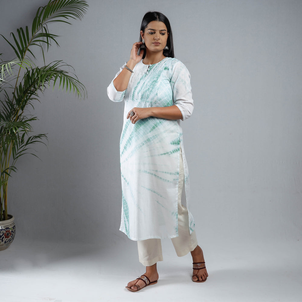 shibori tie-dye kurta