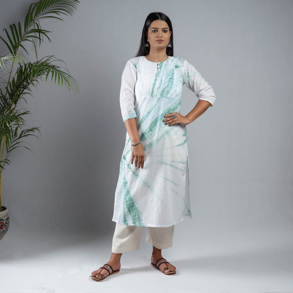 shibori tie-dye kurta