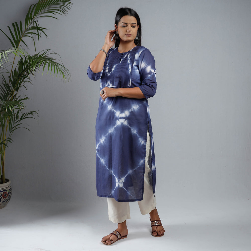 shibori tie-dye kurta