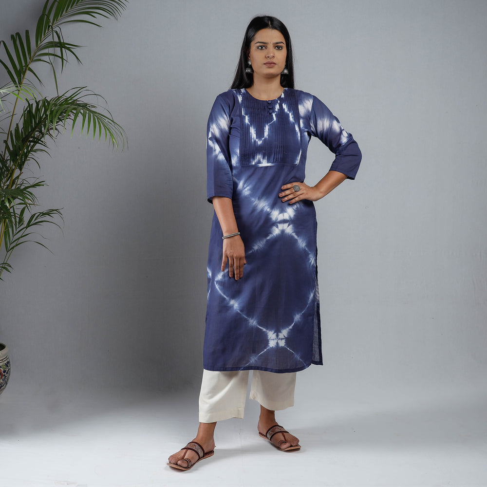 shibori tie-dye kurta