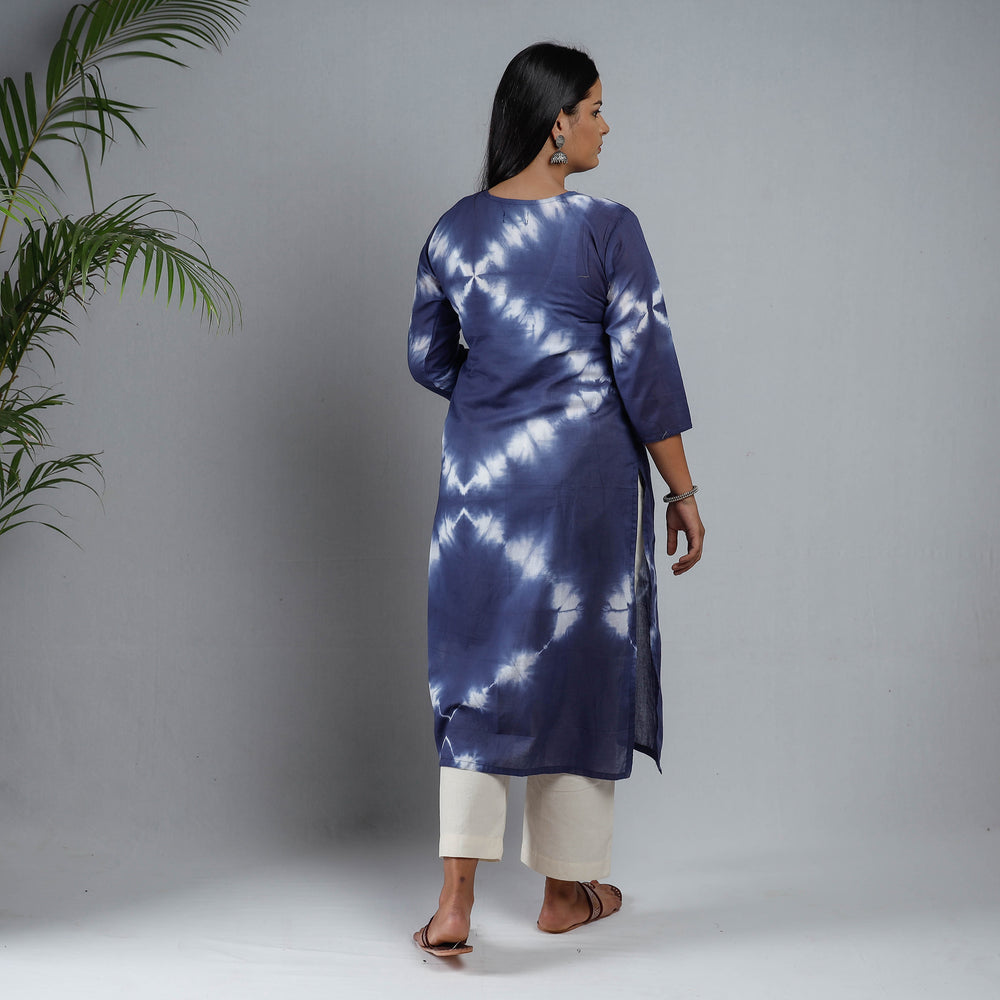 shibori tie-dye kurta