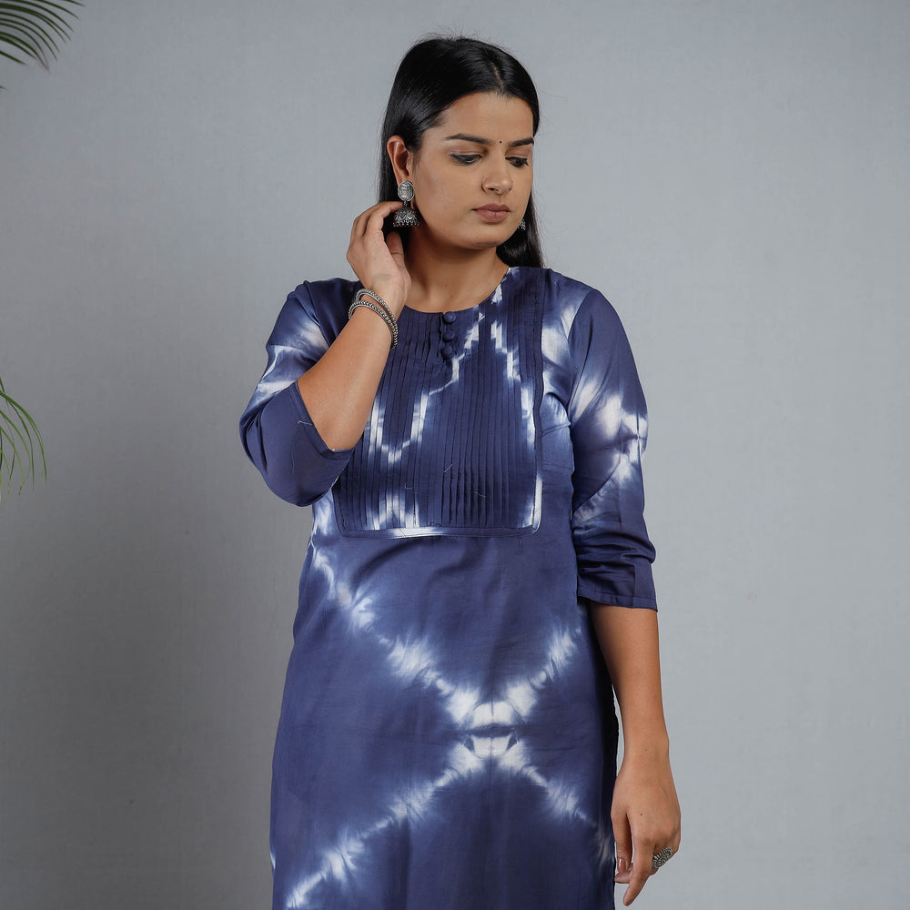 shibori tie-dye kurta