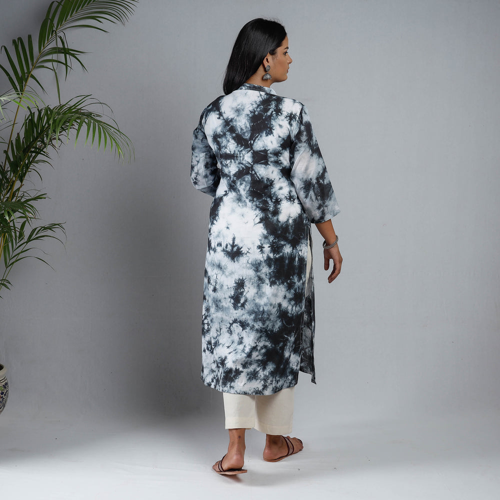 shibori tie-dye kurta