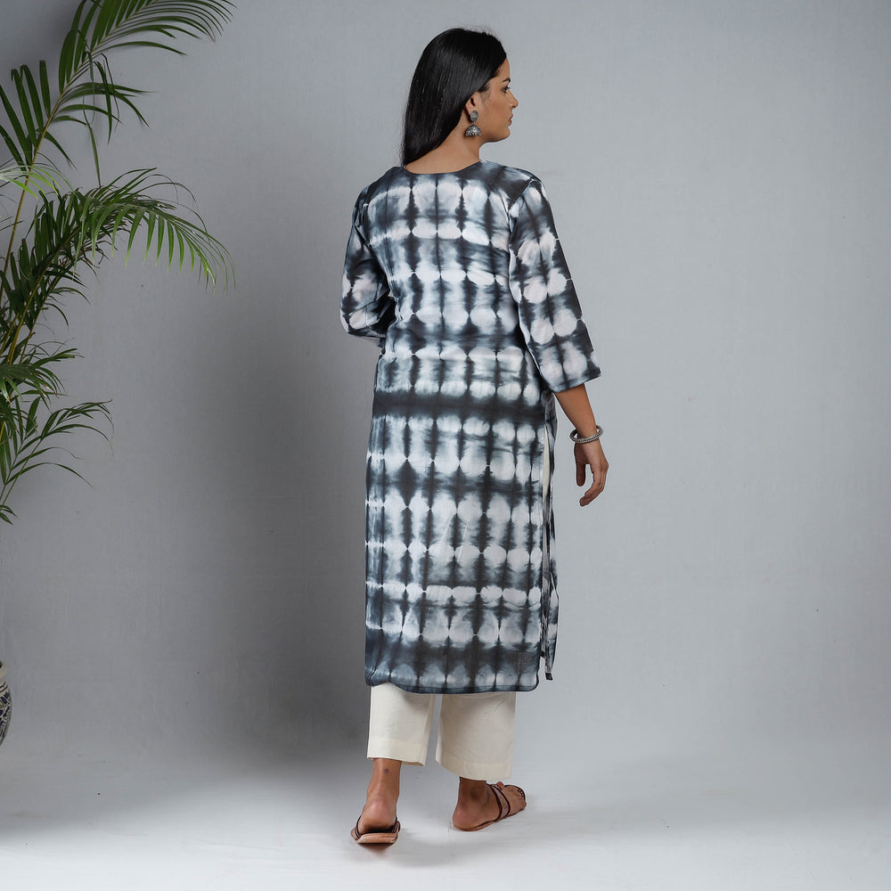 shibori tie-dye kurta