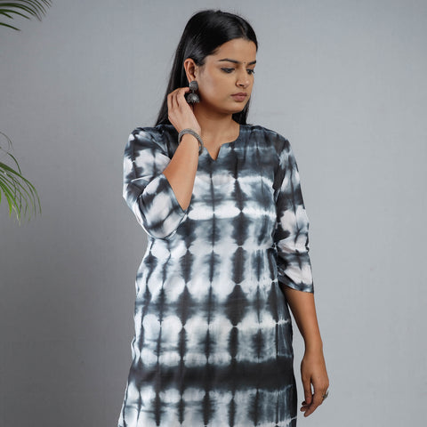 shibori tie-dye kurta