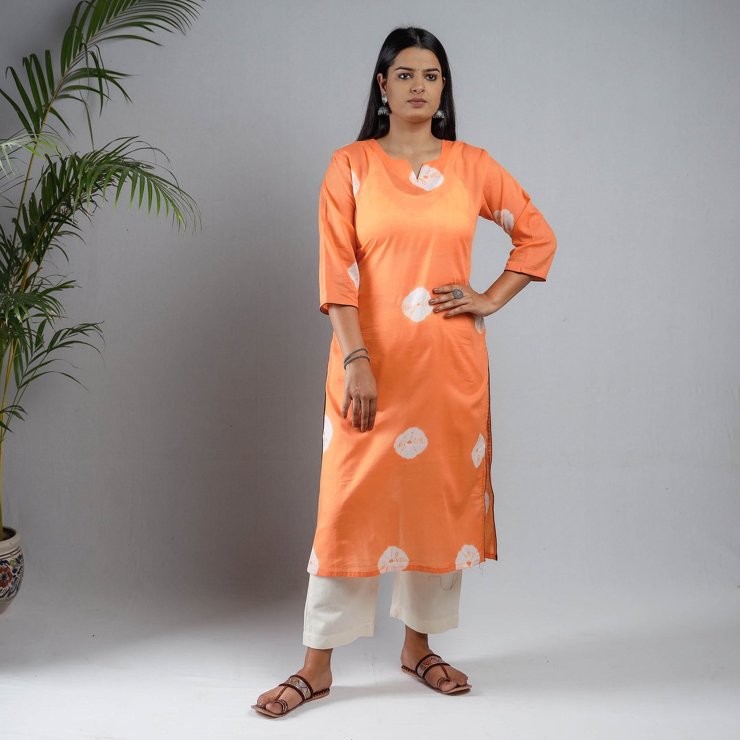 shibori tie-dye kurta