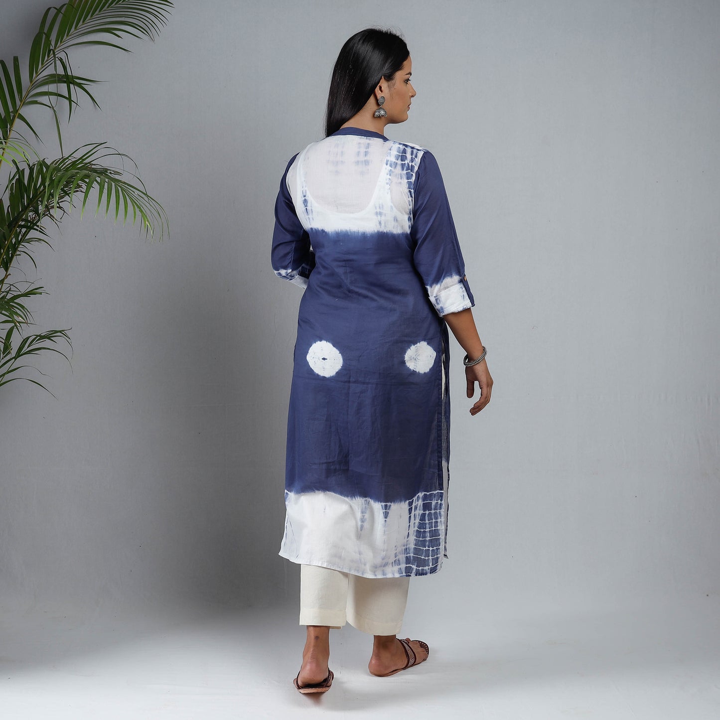 shibori tie-dye kurta