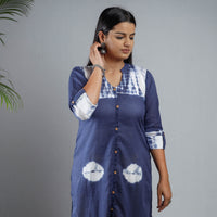 shibori tie-dye kurta