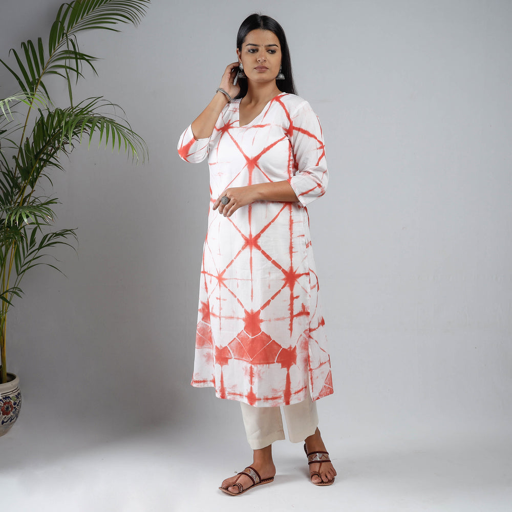 shibori tie-dye kurta