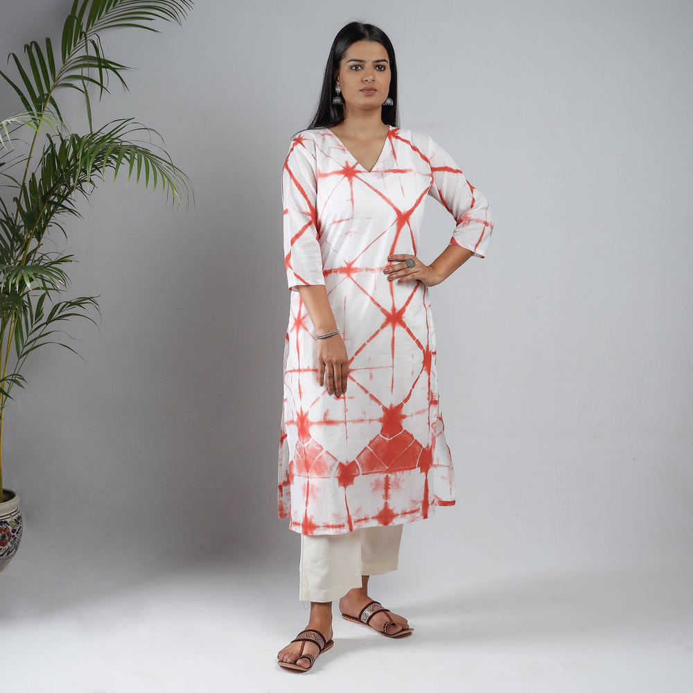 shibori tie-dye kurta