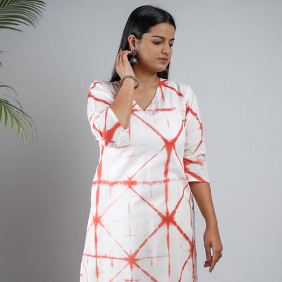 shibori tie-dye kurta