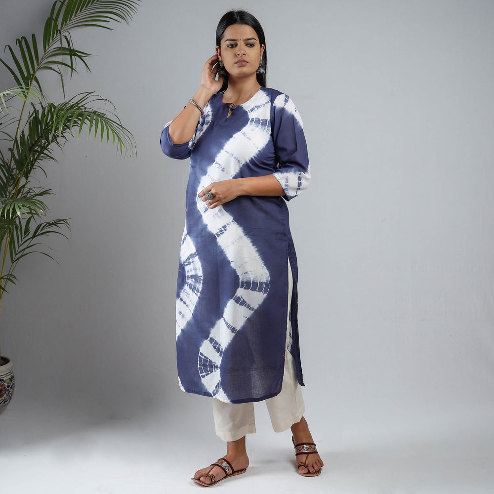 shibori tie-dye kurta