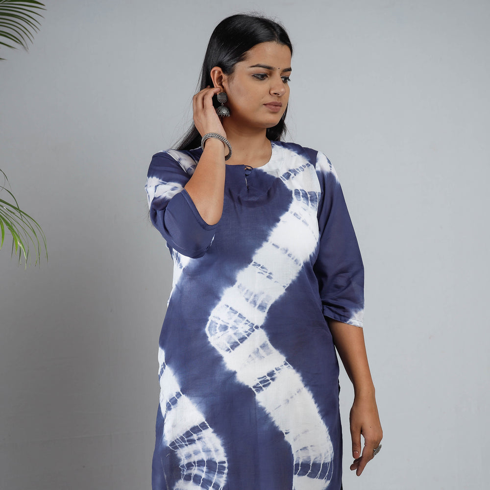 shibori tie-dye kurta