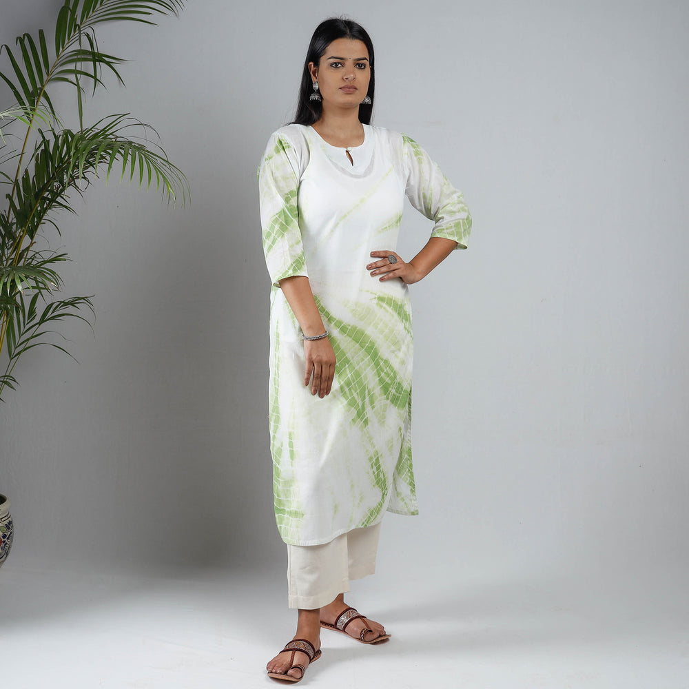 shibori tie-dye kurta