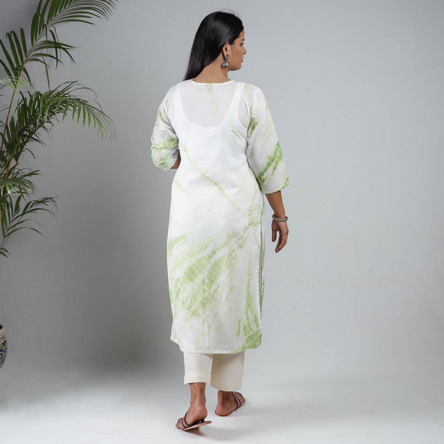 shibori tie-dye kurta