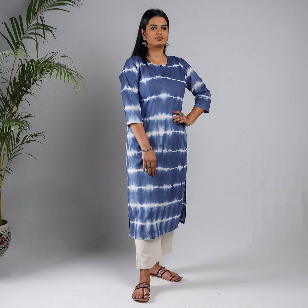 shibori tie-dye kurta