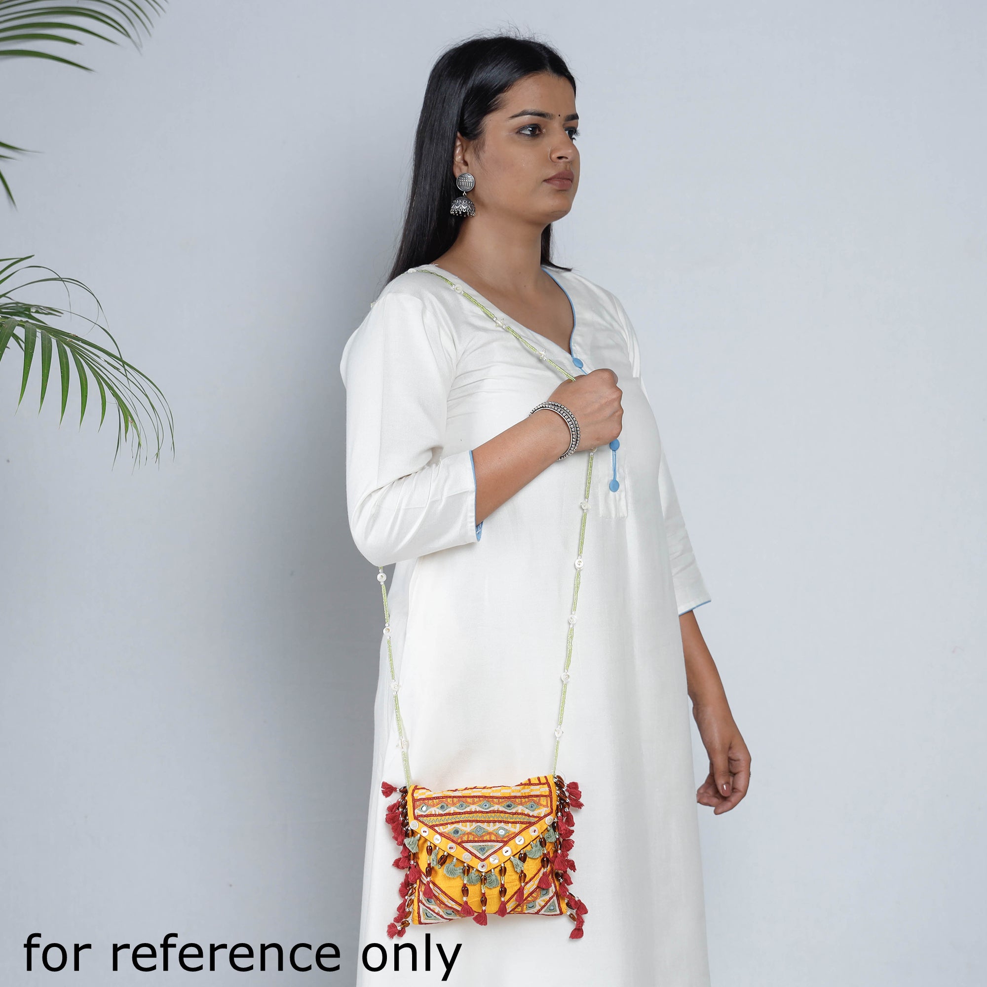  Kala Raksha Rabari Hand Embroidery Sling Bag 