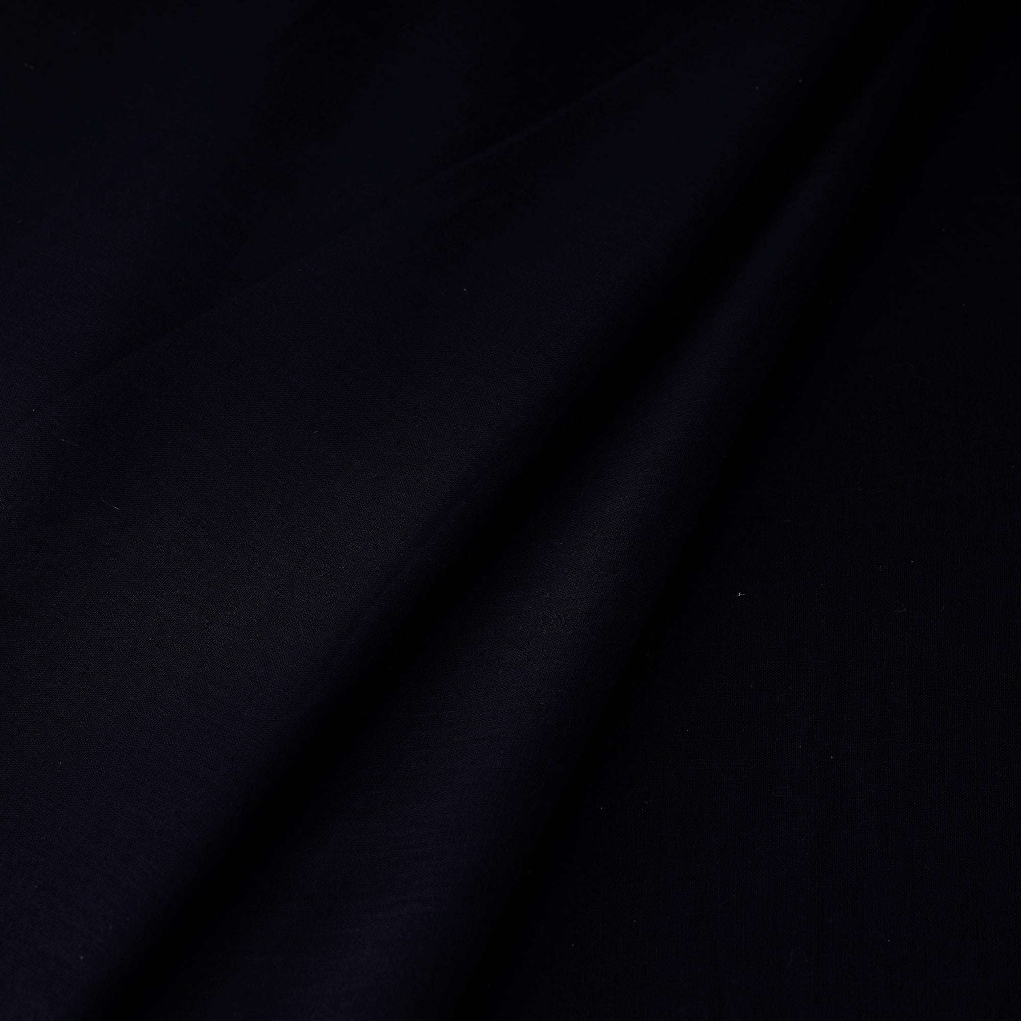 Black - Pre Washed Plain Dyed Cotton Fabric