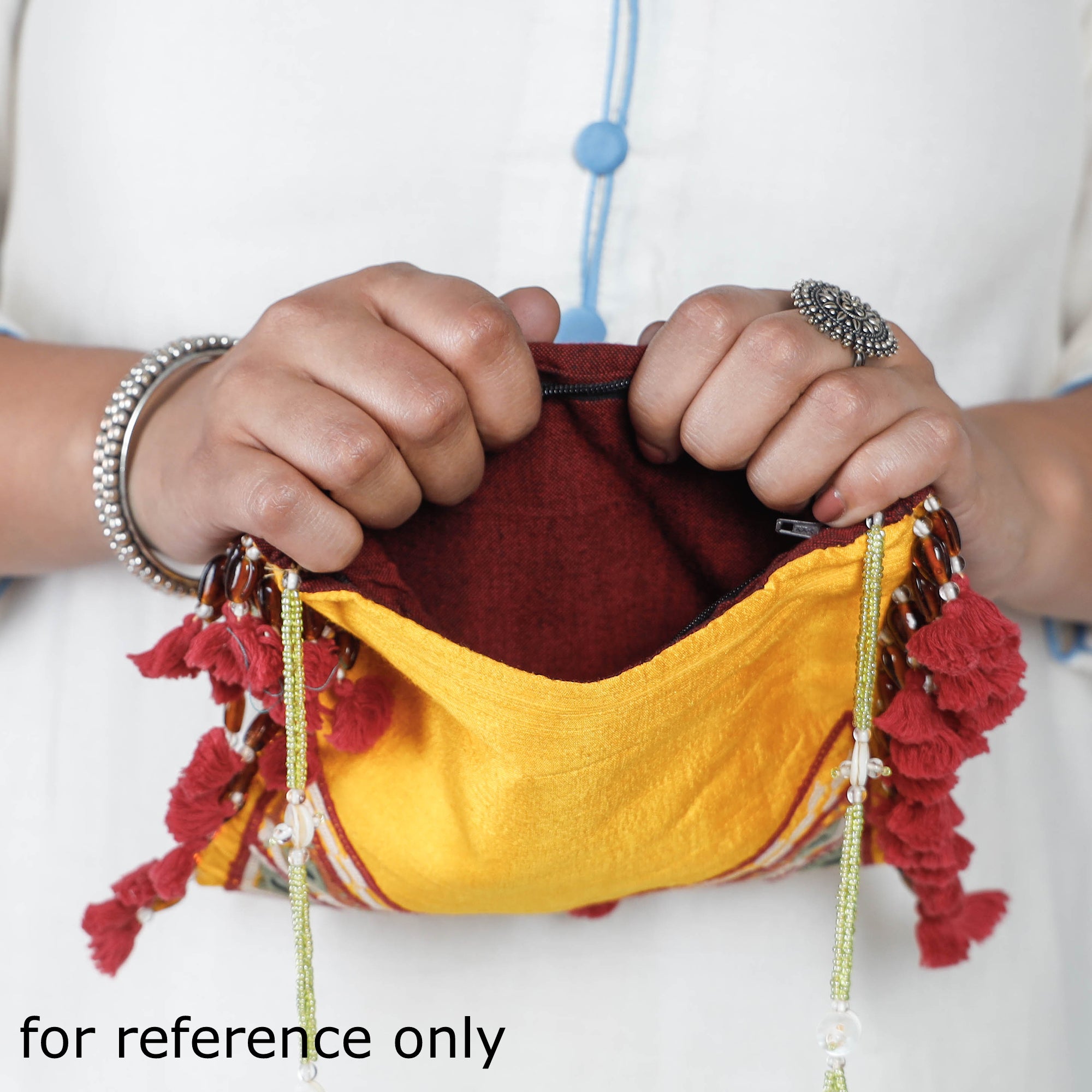  Kala Raksha Rabari Hand Embroidery Sling Bag 