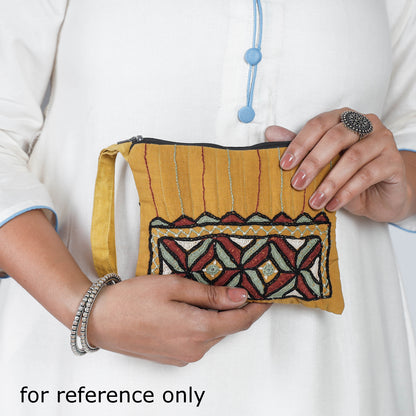 Kala Raksha Rabari Hand Embroidery Cosmetic Pouch