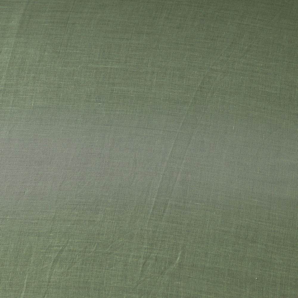 Green - Prewashed Plain Dyed Cotton Fabric 12