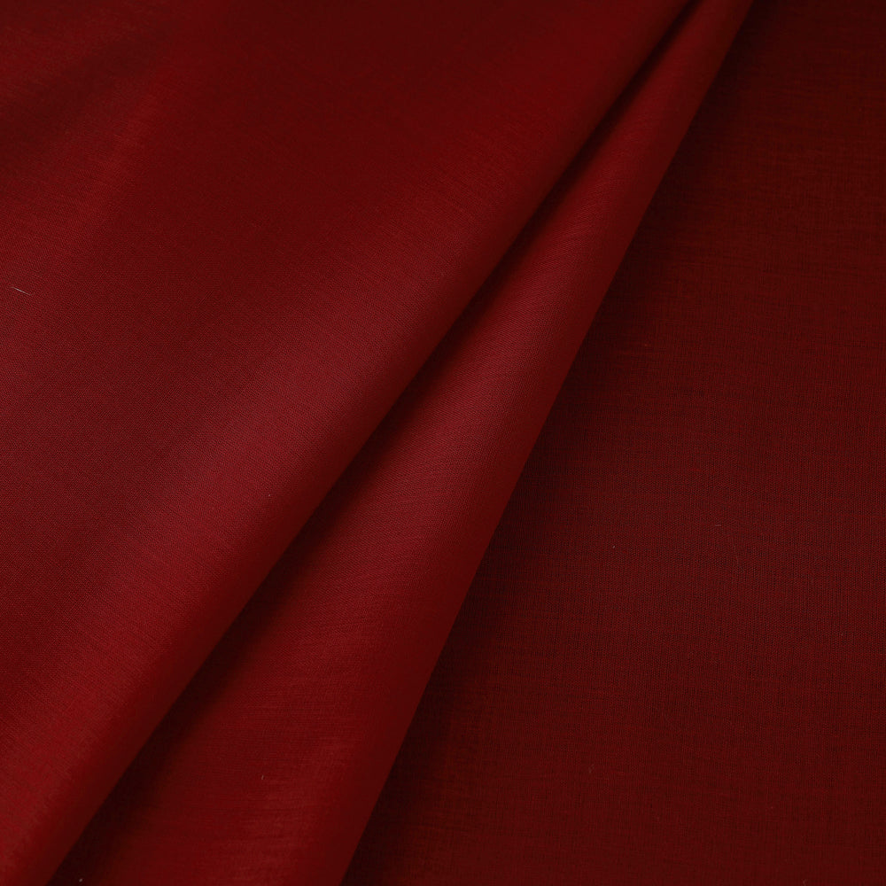 Red - Prewashed Plain Dyed Cotton Fabric 63