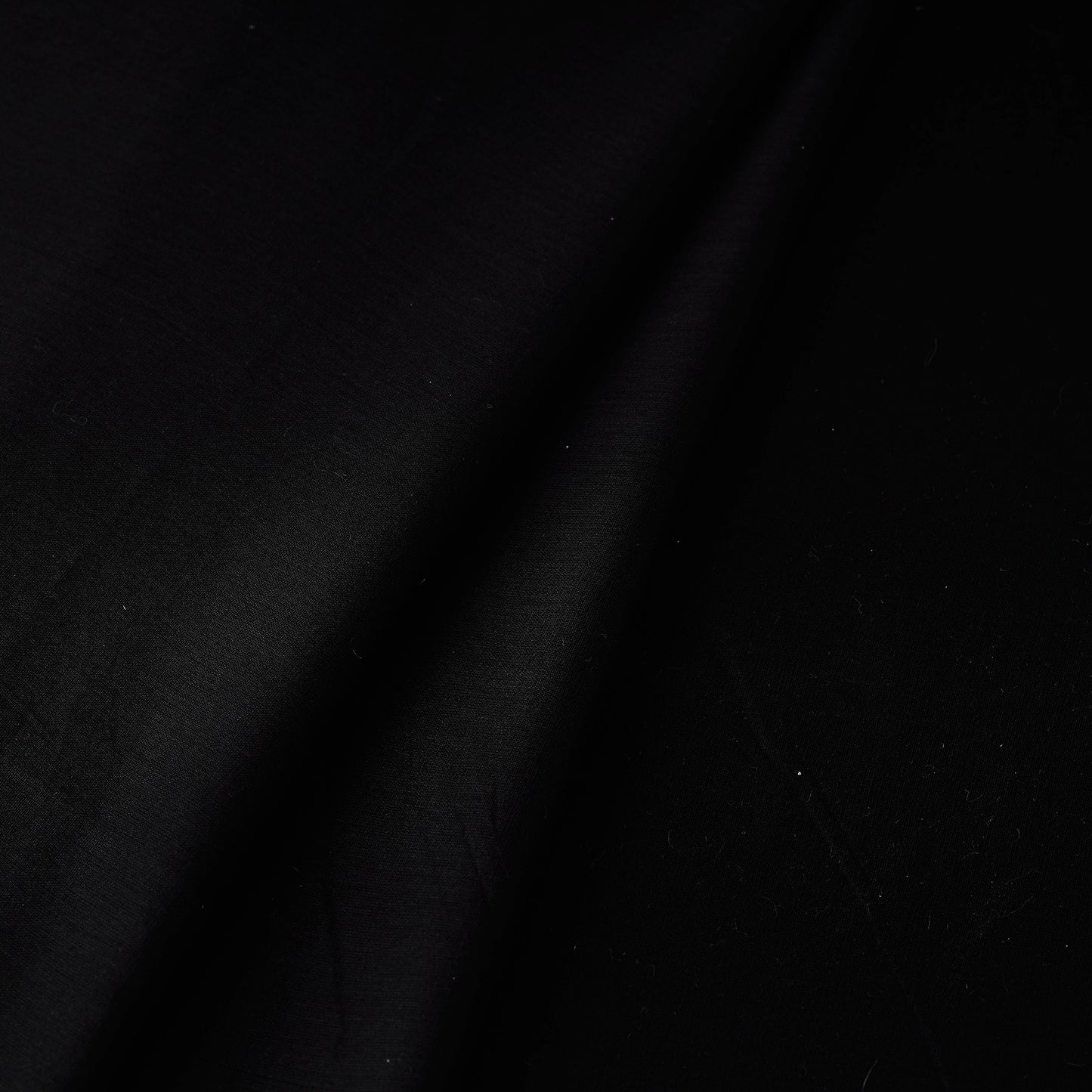 Black - Prewashed Plain Dyed Cotton Fabric 04