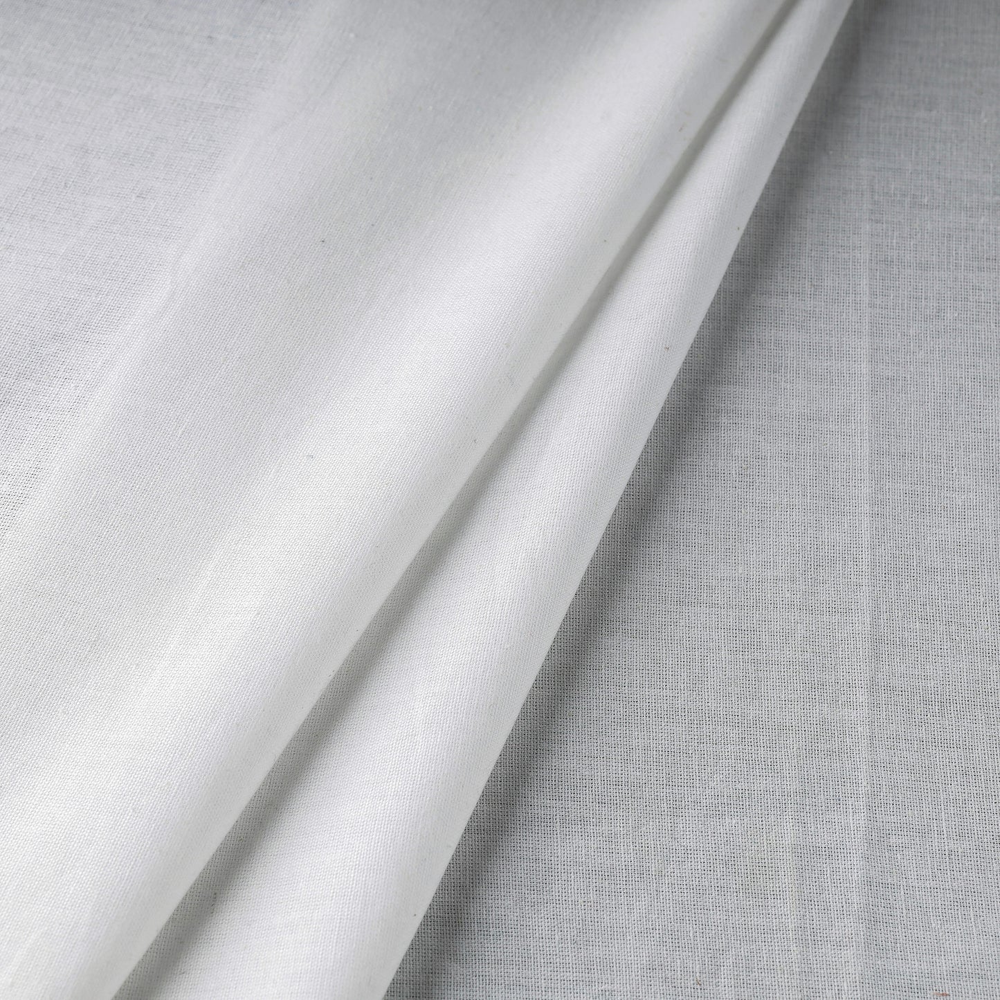 White - Prewashed Plain Dyed Flex Cotton Fabric 08