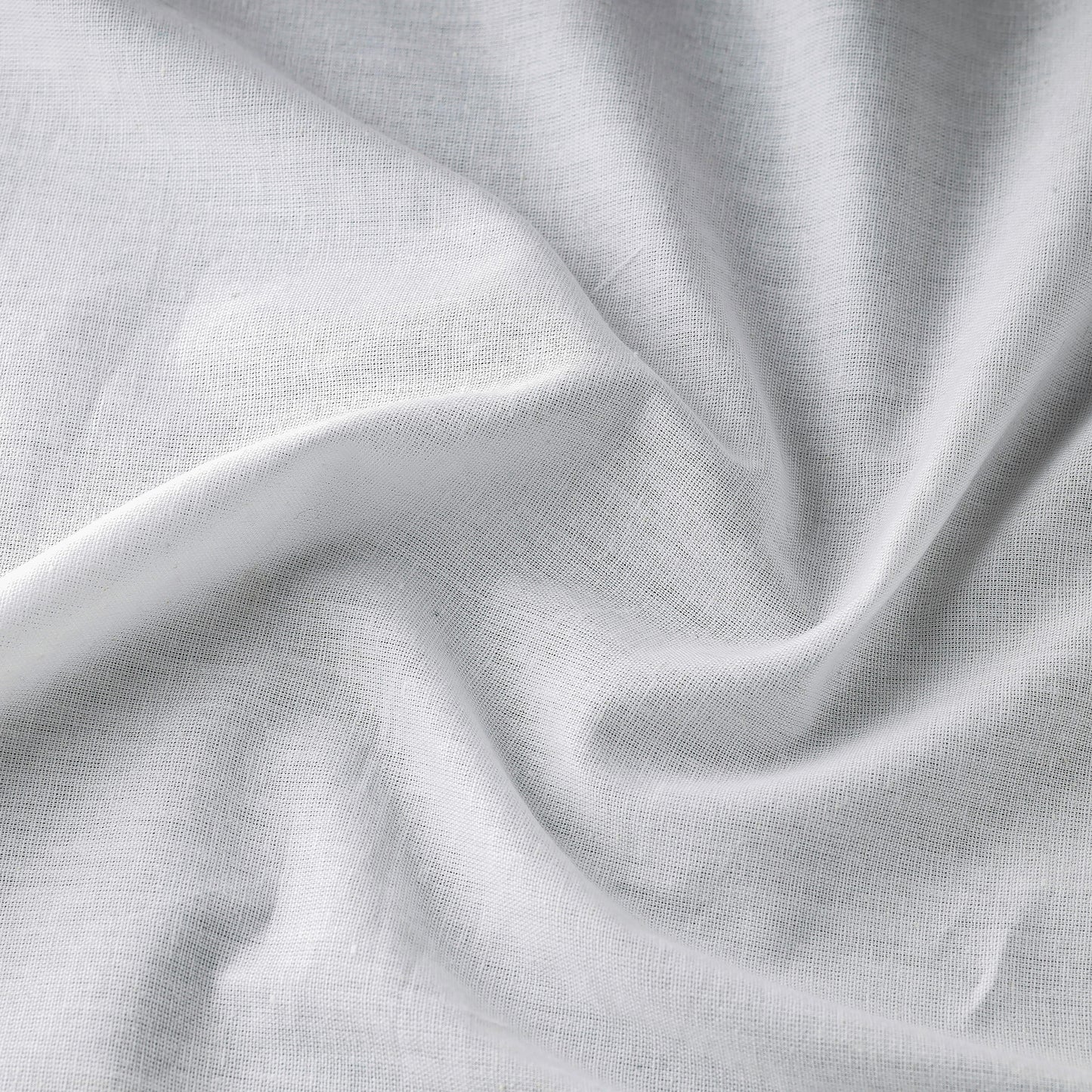 White - Prewashed Plain Dyed Flex Cotton Fabric 08