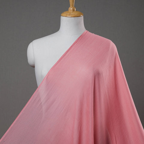 Pink - Prewashed Plain Dyed Cotton Fabric 10