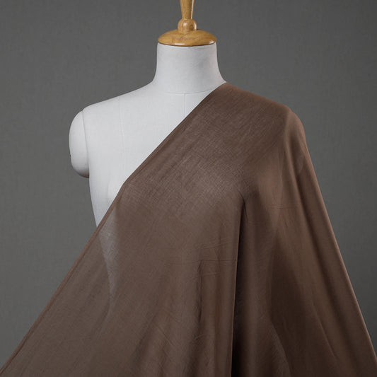 Brown - Prewashed Plain Dyed Cotton Fabric 05