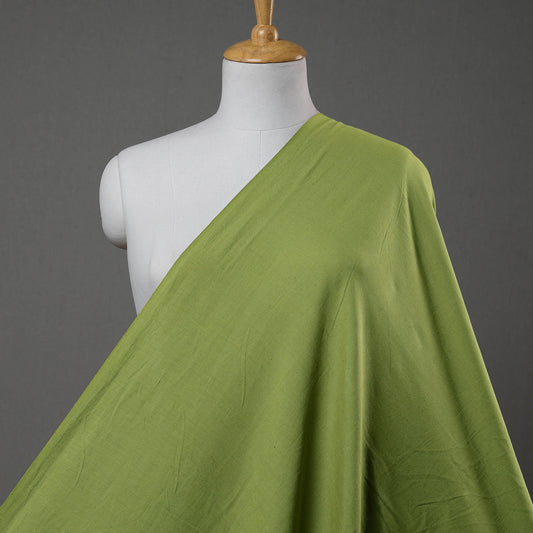 Green - Pre Washed Plain Dyed Flex Cotton Fabric