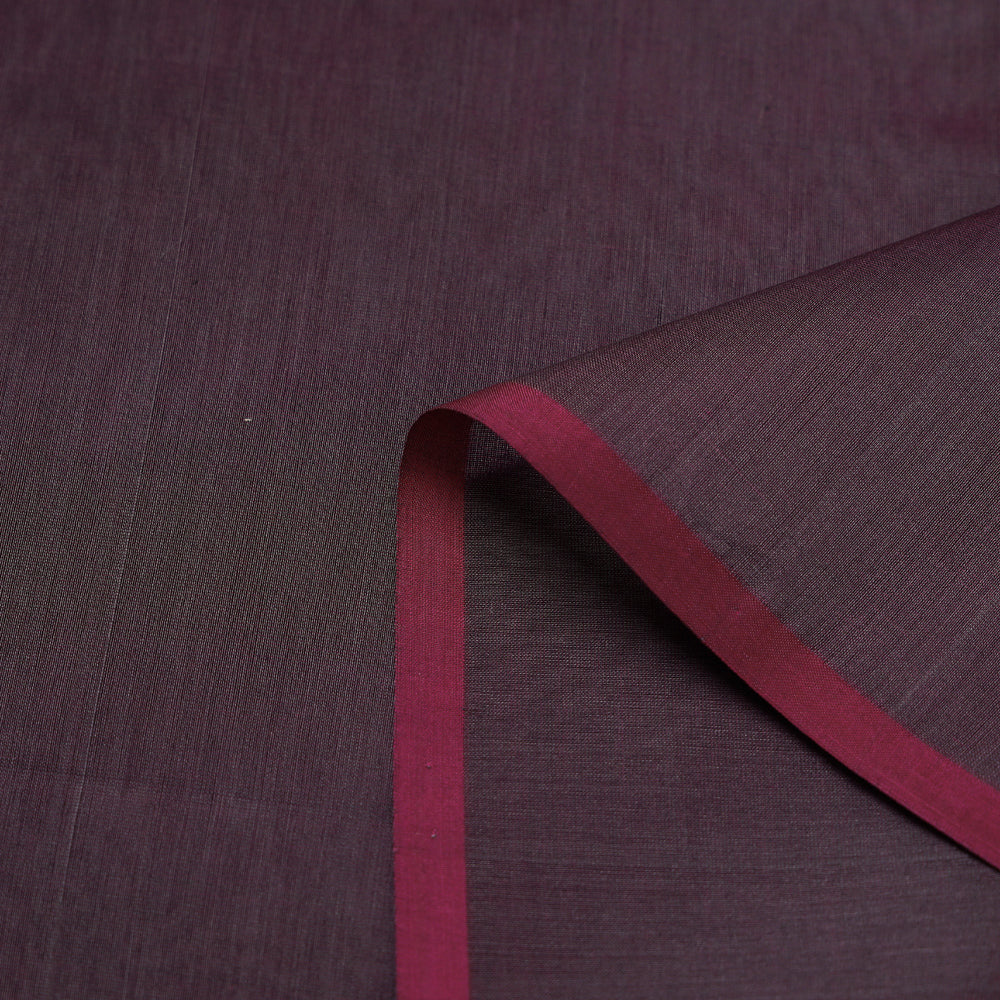 Purple Pink - Maheshwari Silk Cotton Pure Handloom Fabric