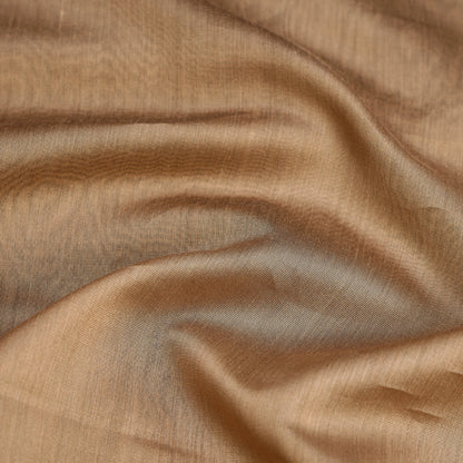 Brown - Maheshwari Silk Cotton Pure Handloom Fabric