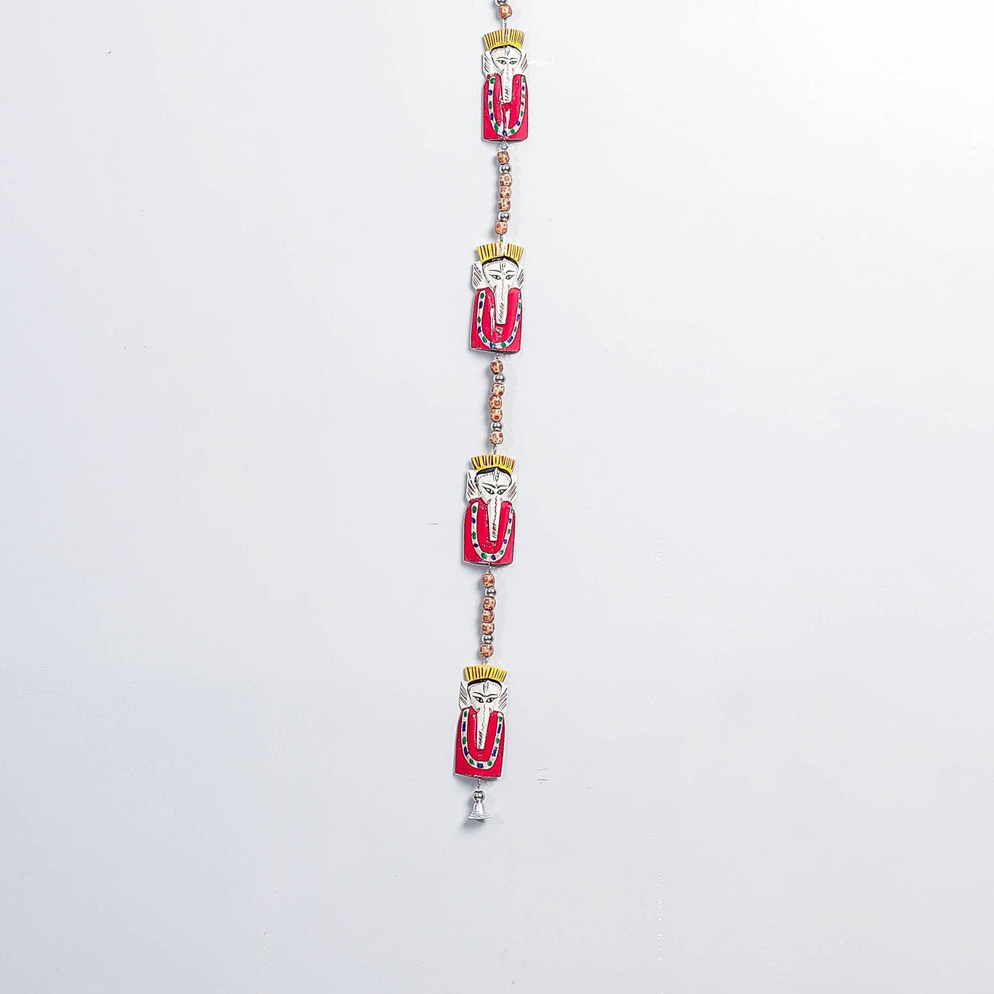  Ganesha - Traditional Burdwan Wood Craft Handpainted Hanging 61 