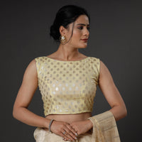 banarsi silk stotched blouse 