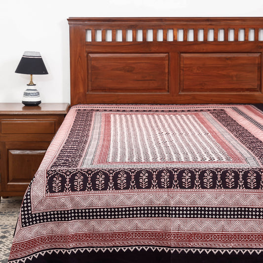 Multicolor - Bagh Block Printed Cotton Single Bed Cover (91 x 59 in)