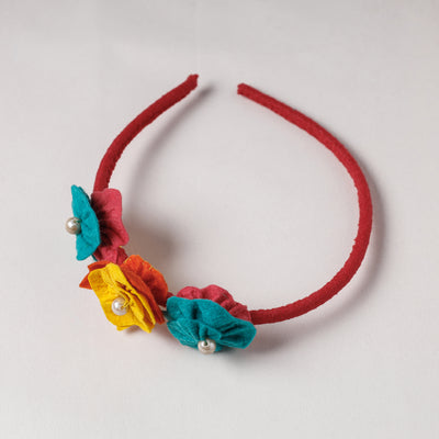 Flower - Handmade Felt & Beadwork Hair Band