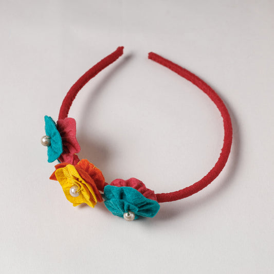 Flower - Handmade Felt & Beadwork Hair Band