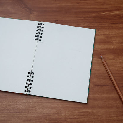 Sukriti Handmade Classic Spiral Window Notebook (Medium)