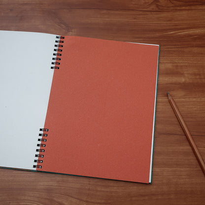 Handmade Classic Spiral Window Notebook (Large)
